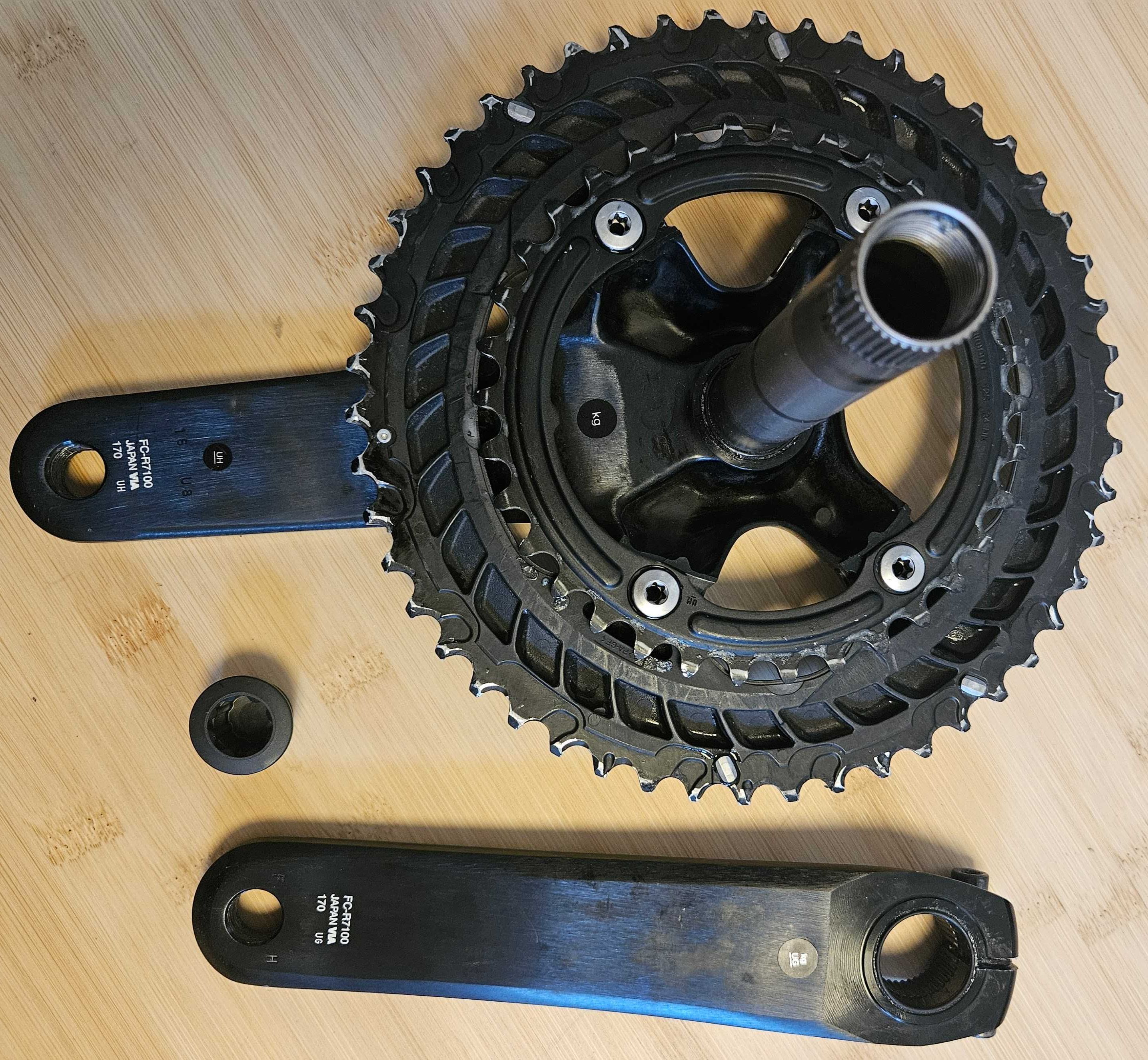 Korba Shimano 105 R7100, 50/34, 170 mm długości