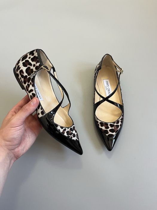 Балетки Jimmy Choo pony style leopard 37(23.5cm)
