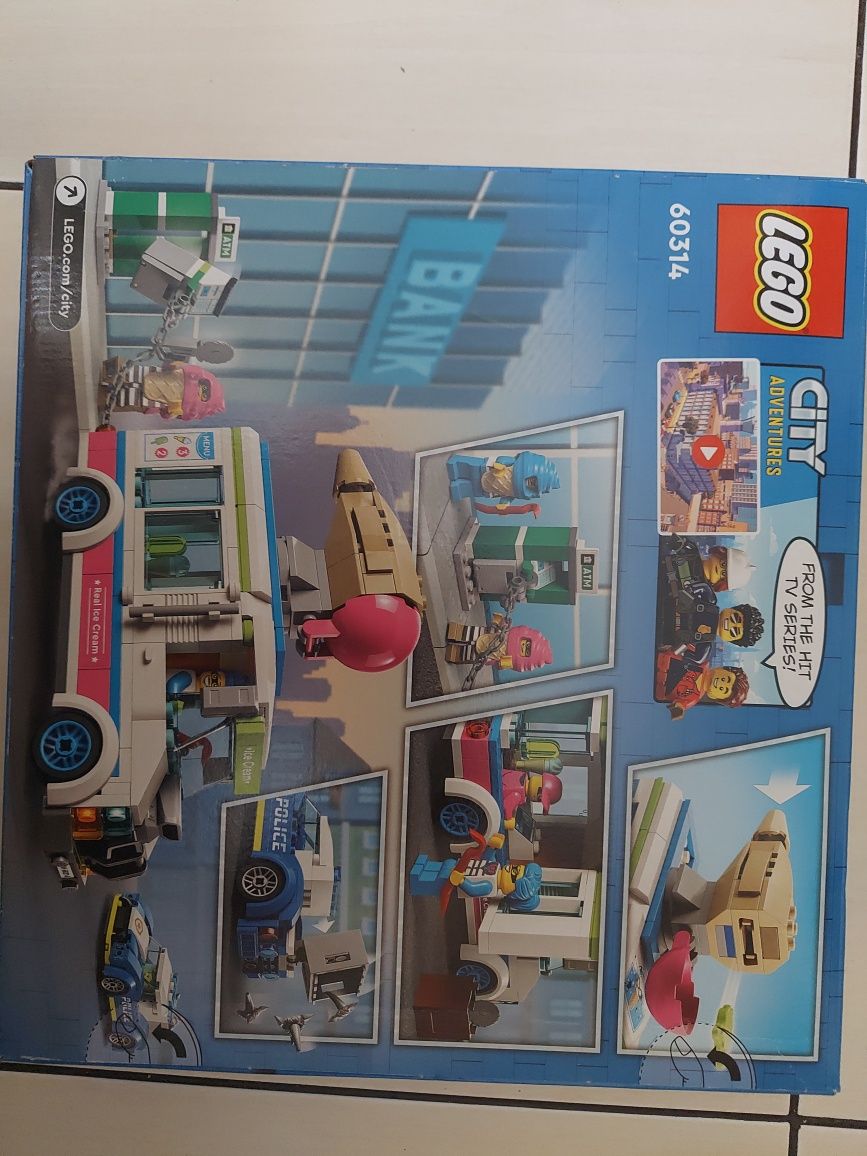 Lego City 60314 policyjny pościg za furgonetka z lodami