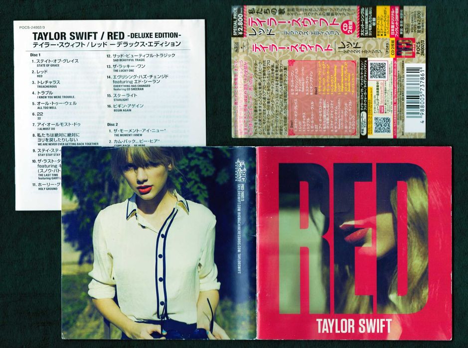 japońskie wydanie 2CD Taylor Swift Red