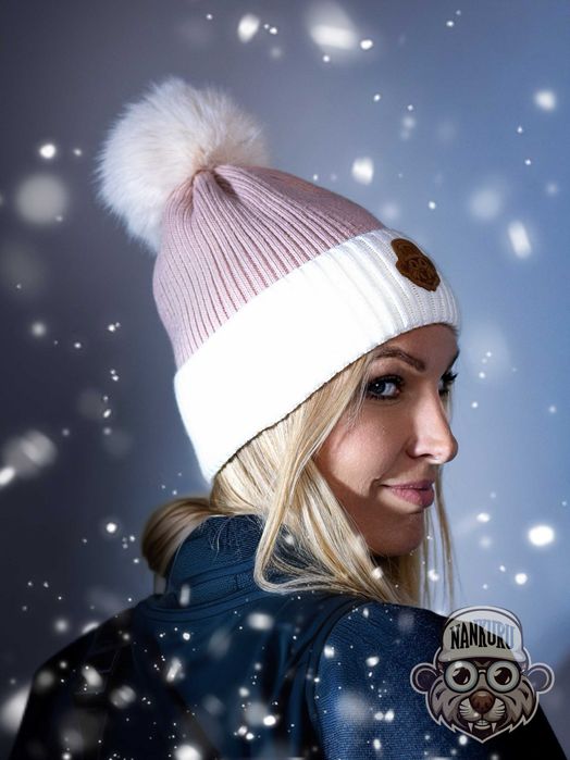 Komplet zimowy damski czapka i szalik Nankuru Aurora Premium