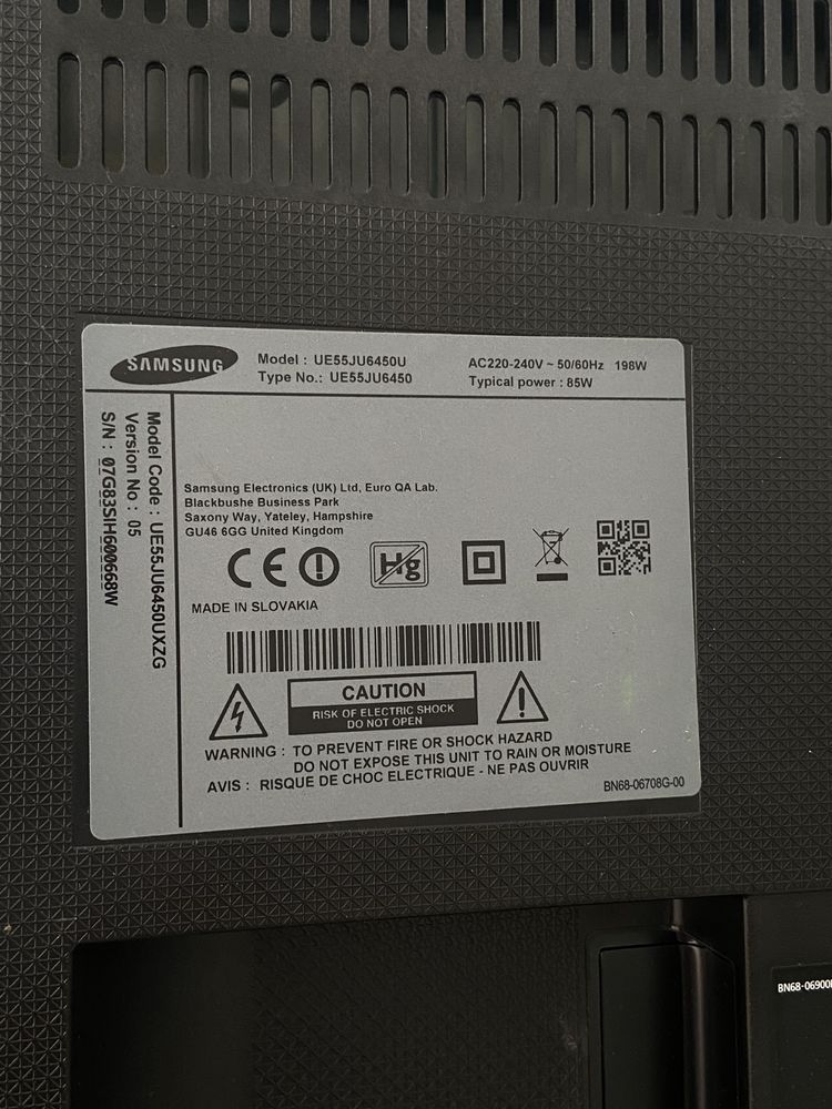 Плазма Samsung UE55JU6450 Smart TV , 55 дюймів