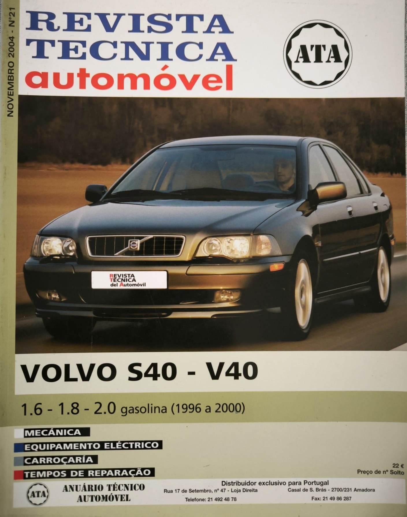 Livro Técnico Volvo V40