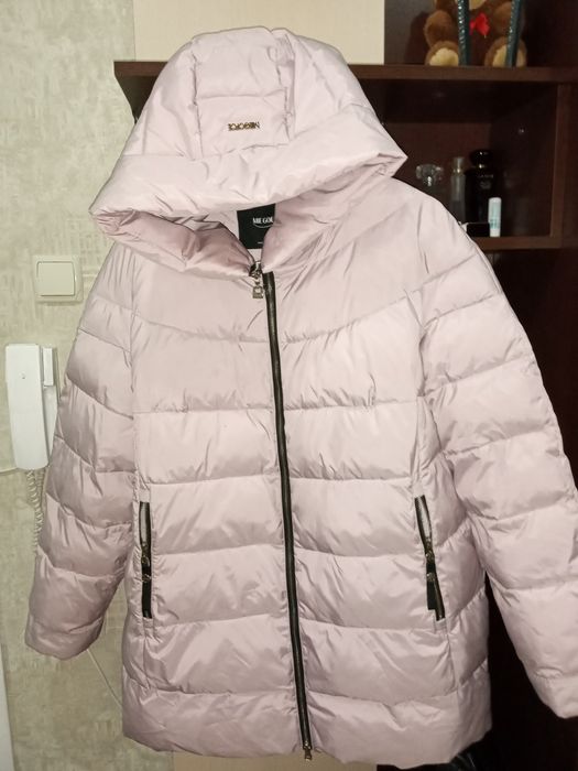 Куртка зима 56 размер бледной розовая не яркая