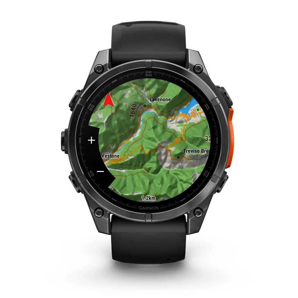 Garmin Fenix 8 47mm AMOLED Slate Gray with Black Silicone Band
