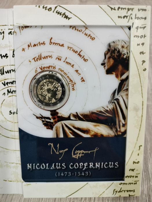 Moeda Comemorativa BNC 2€ Nicolaus Copernicus Malta 2023
