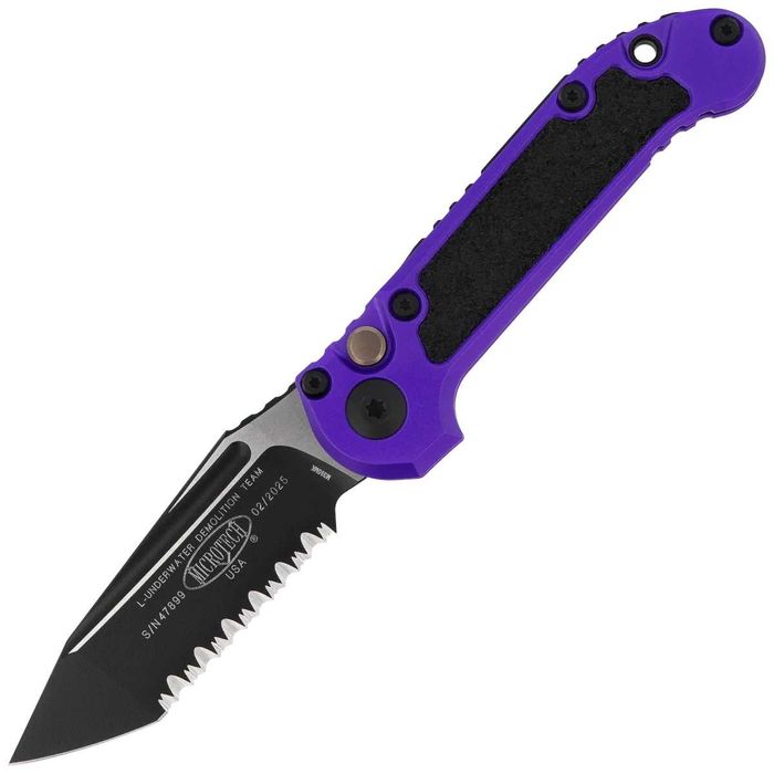 Nóż automatyczny Microtech LUDT T/E Gen III Purple Aluminium/3M