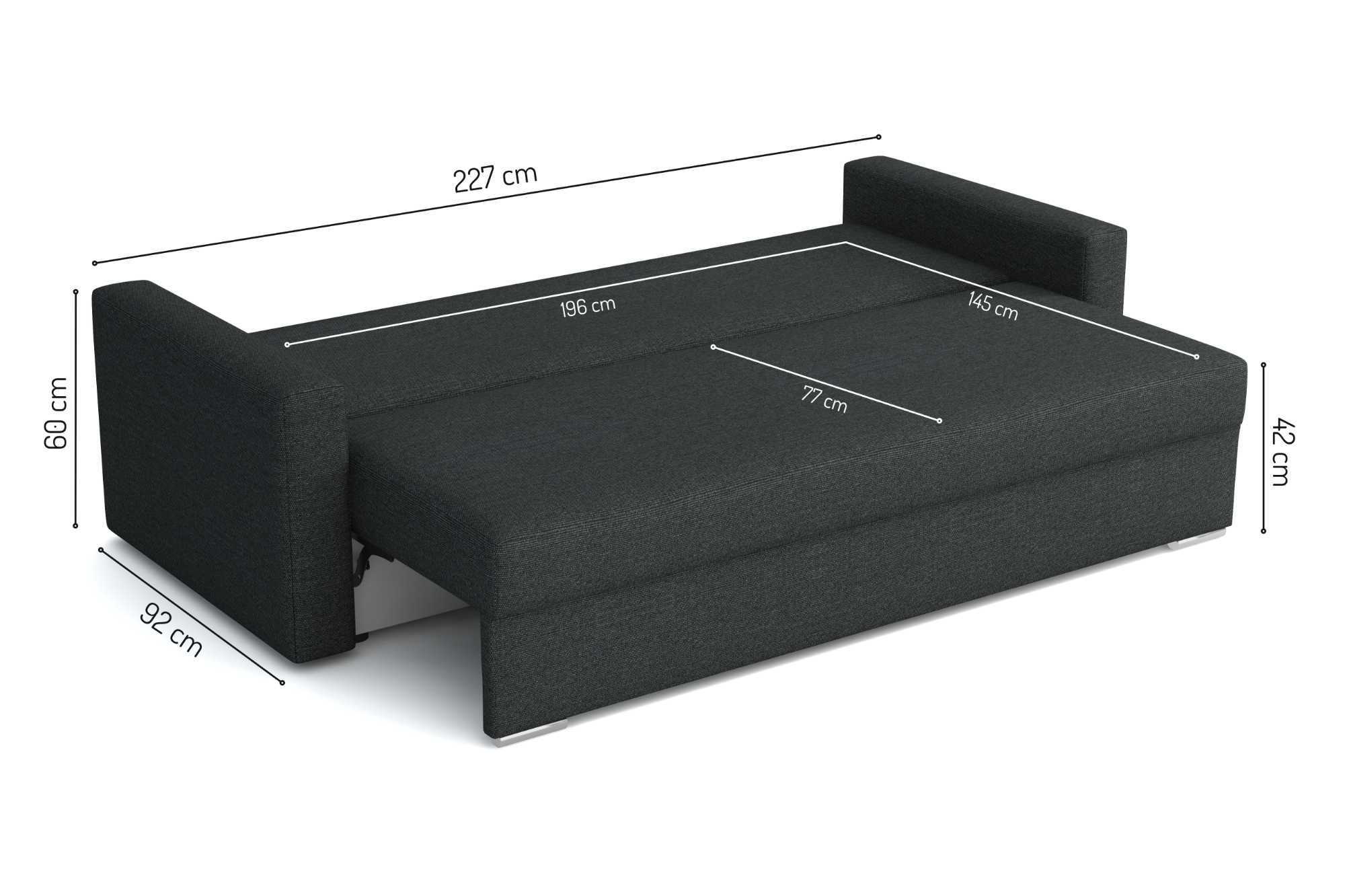 Kanapa Royal. Wersalka, sofa, łóżko. Promocja, sprężyny bonell!
