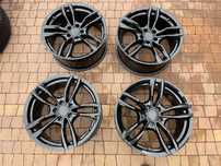 3760. Alufelgi 18" Audi A5 A4 Allroad Mercedes czarne 8.5J ET26 5x112