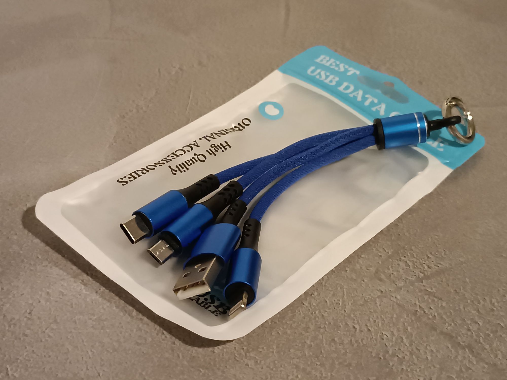 Kabel ładujący 3 w 1 USB C/Micro USB/Lightning