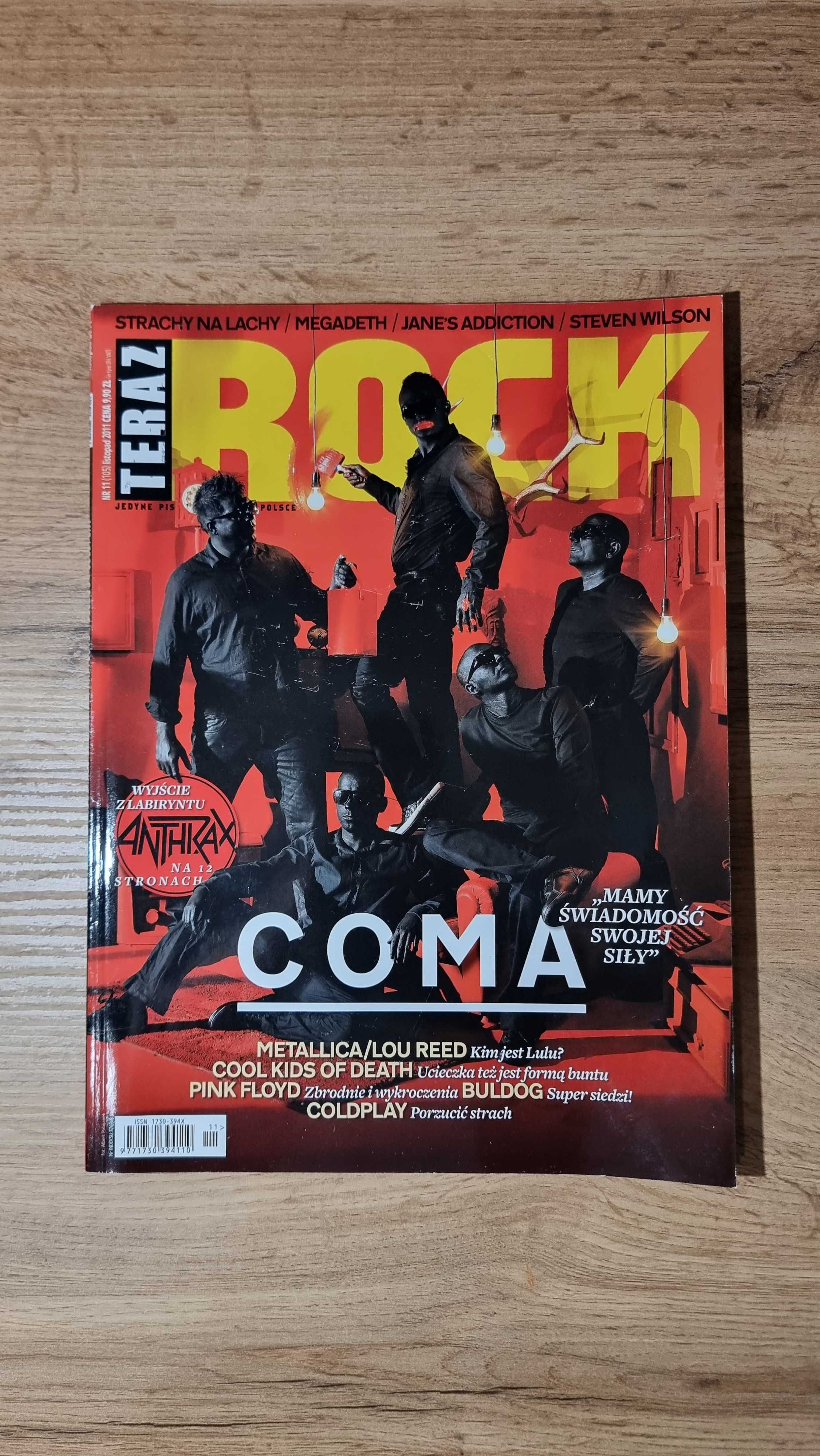 Teraz Rock 11/2011 - Coma, Anthrax, Metallica, Pink Floyd, Coldplay