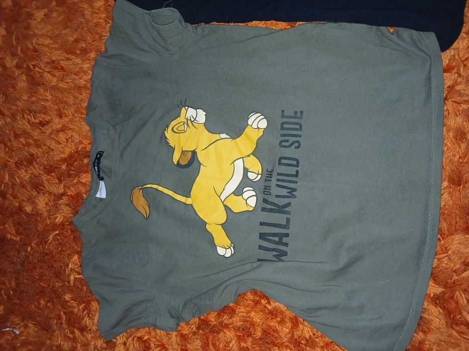 2 nowe koszulki Disney Simba i kaczor Donald młodzieżowe/damskie roz M