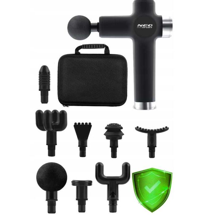 Pistolet do masażu NEO-SPORT – masażer do ciała i pleców, Massage Gun