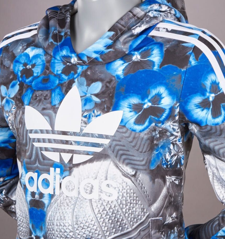 Adidas Originals bluza w przepiękne kwiaty bratki rozmiar 128