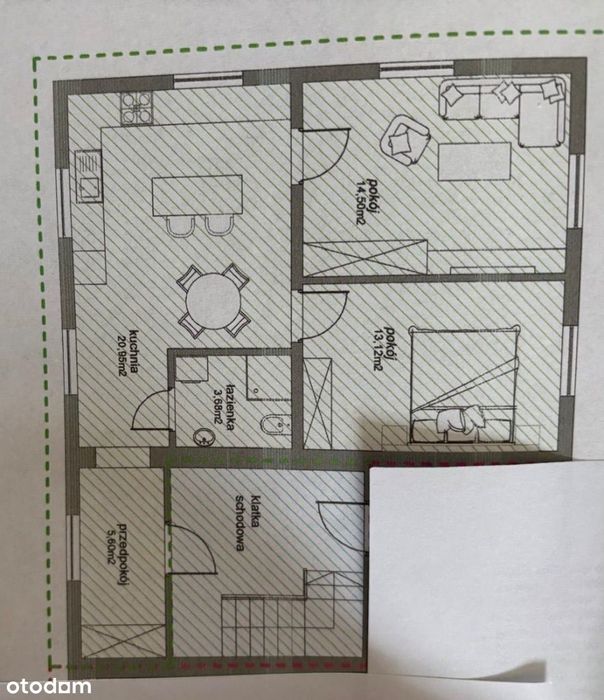 Mieszkanie do remontu (pierwsze piętro)