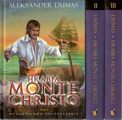 Hrabia Monte Christo - Dumas t. 1-3 w etui Wyd. Dolnośląskie NOWE