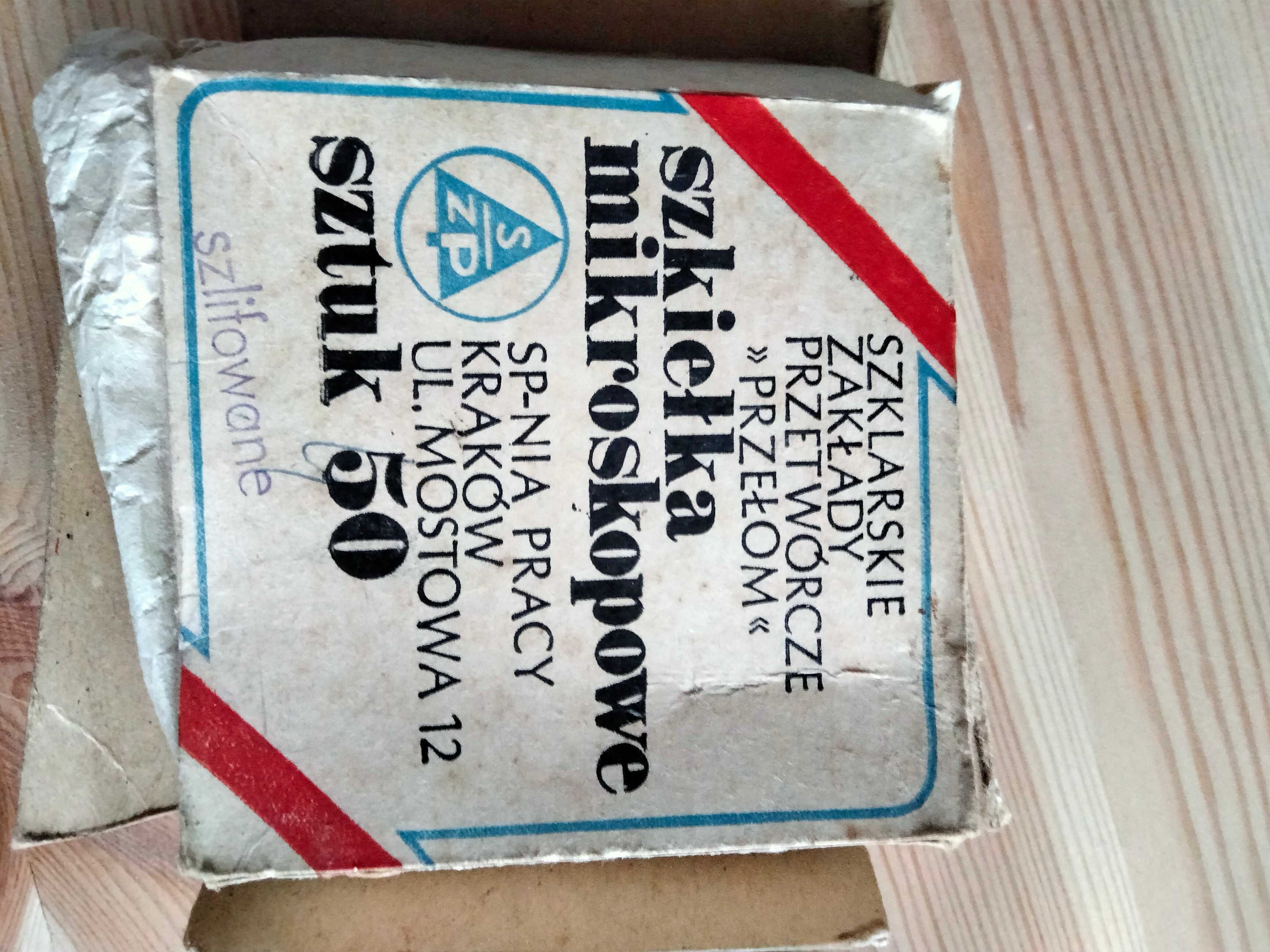 stary mikroskop niemiecki optiker C. Muller, szkiełka