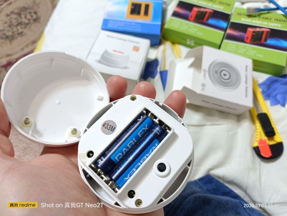 Датчик 433 МГц воды сигнализация - Tuya - Smart life -2025-