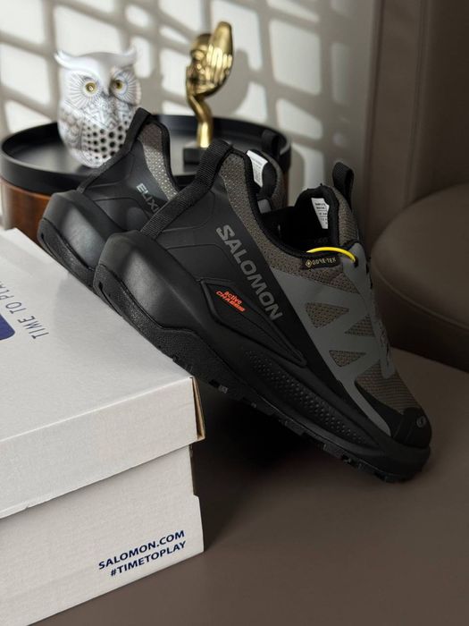 Чоловічі кросівки саломон Salomon Elixir Activ GTX Black Taupwood