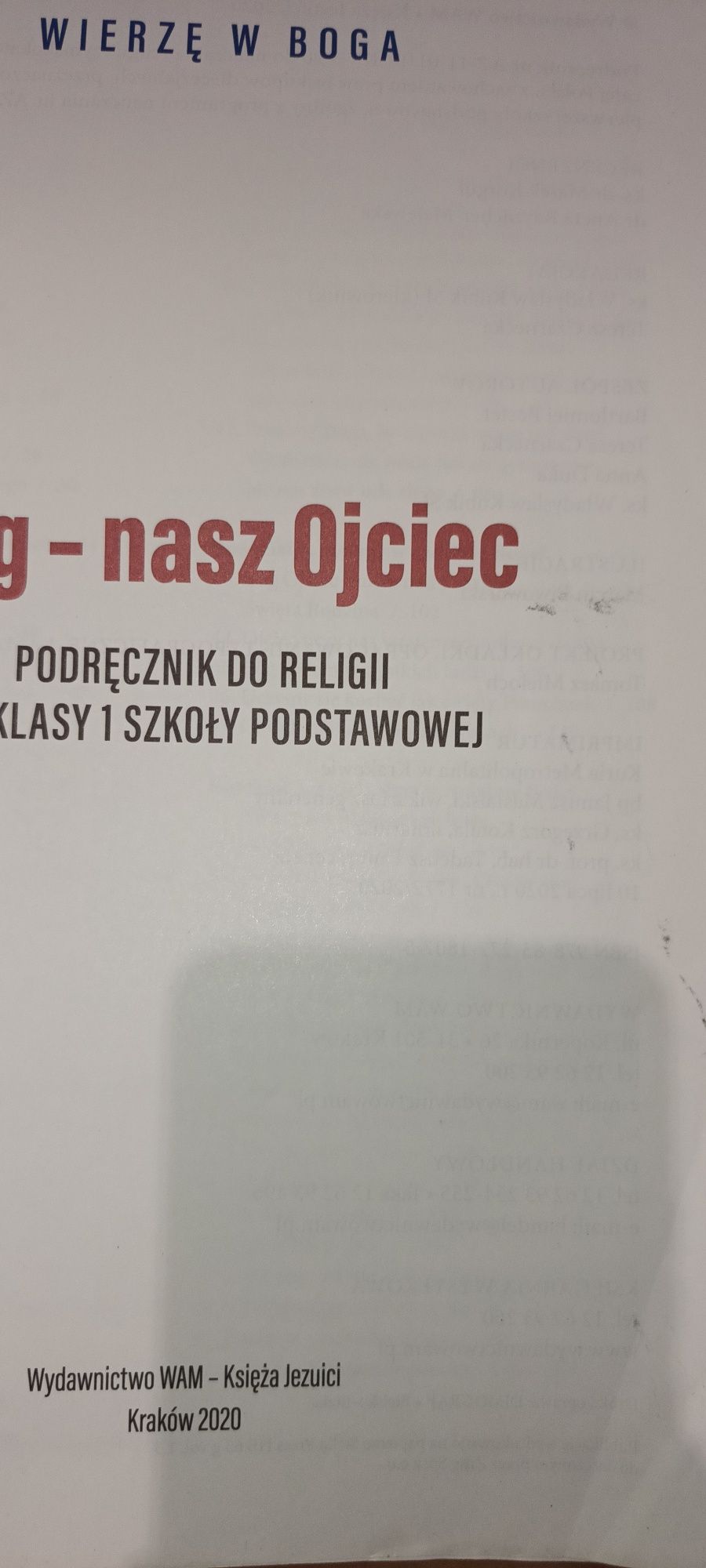 Podręcznik do religii Bóg nasz Ojciec