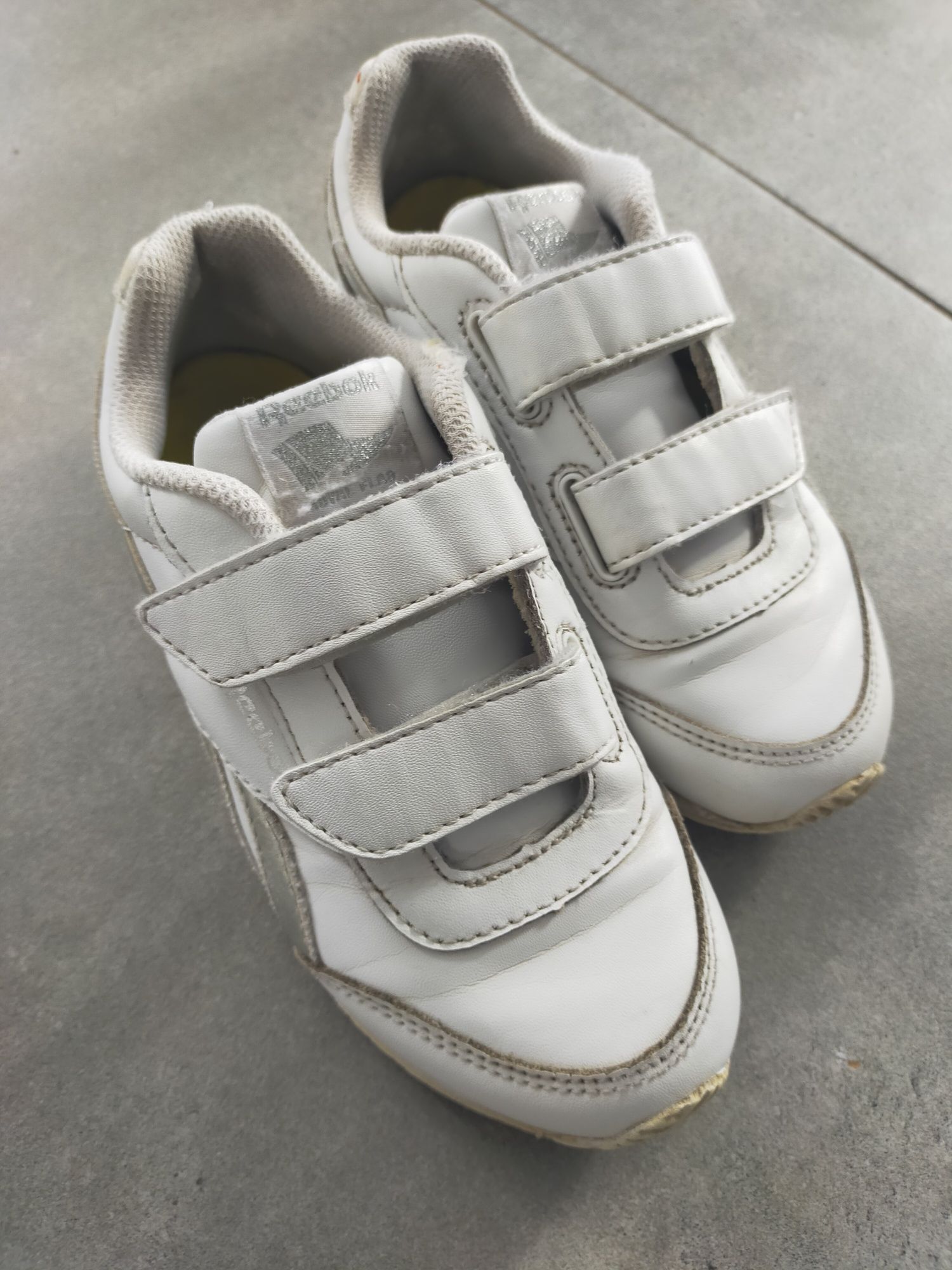Adidasy Reebok buty Sportowe na rzepy Dla dziewczynki Białe 28 17,5 cm