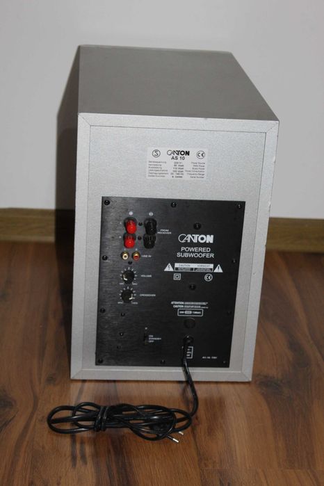 CANTON AS 10 Subwoofer aktywny srebrny Wysyłka