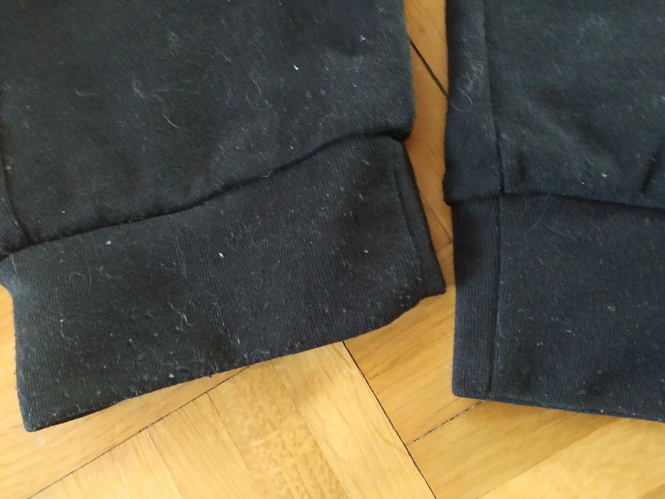 Czarne, dresowe spodnie bojówki C&A rozmiar XL