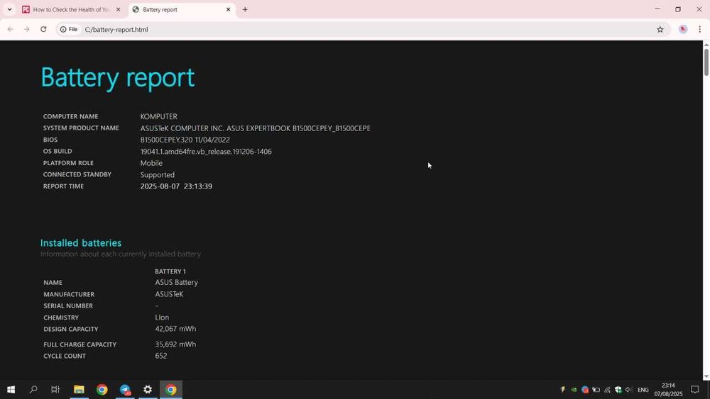 Ноутбук Asus ExpertBook 15.6, SSD 512GB, 16GB RAM, NVIDIA MX330, i5