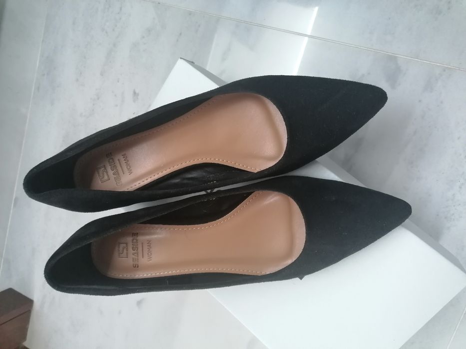 Sapato camurça senhora novos