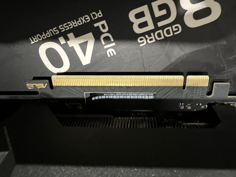 ASUS rtx 3060ti 8GB DUAL v2 oc