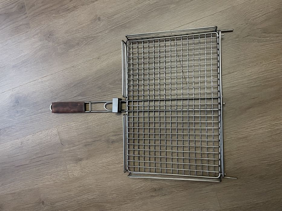Решітка гриль нержавійка30х40/решетка сетка барбекю/ручна робота