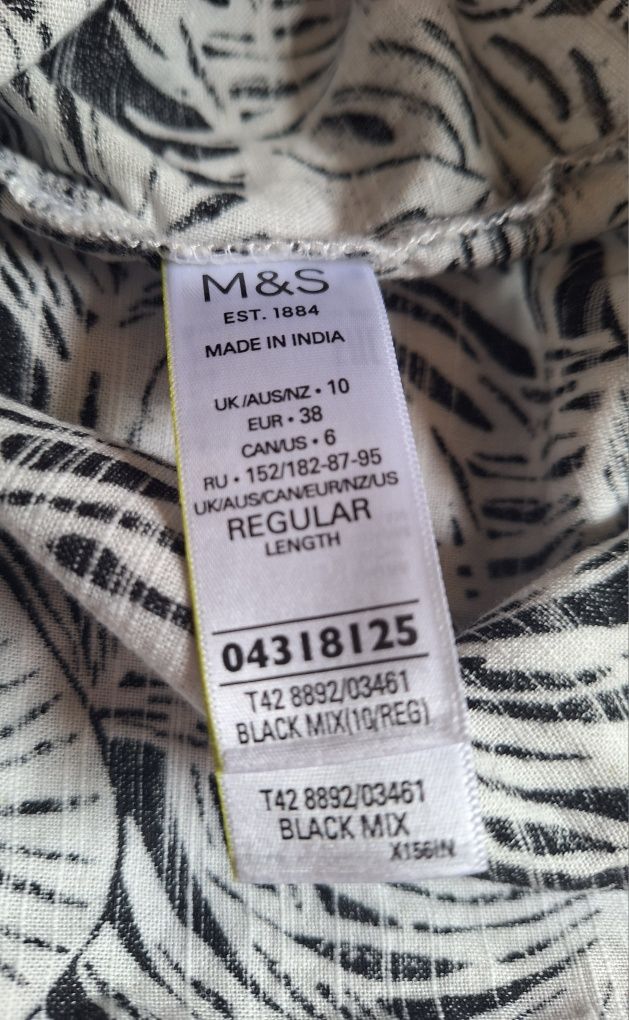 Sukienka midi 100 % bawełna M&S Collection rozmiar M 38