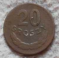 Stara moneta kolekcjonerska 20 groszy 1949 Polska