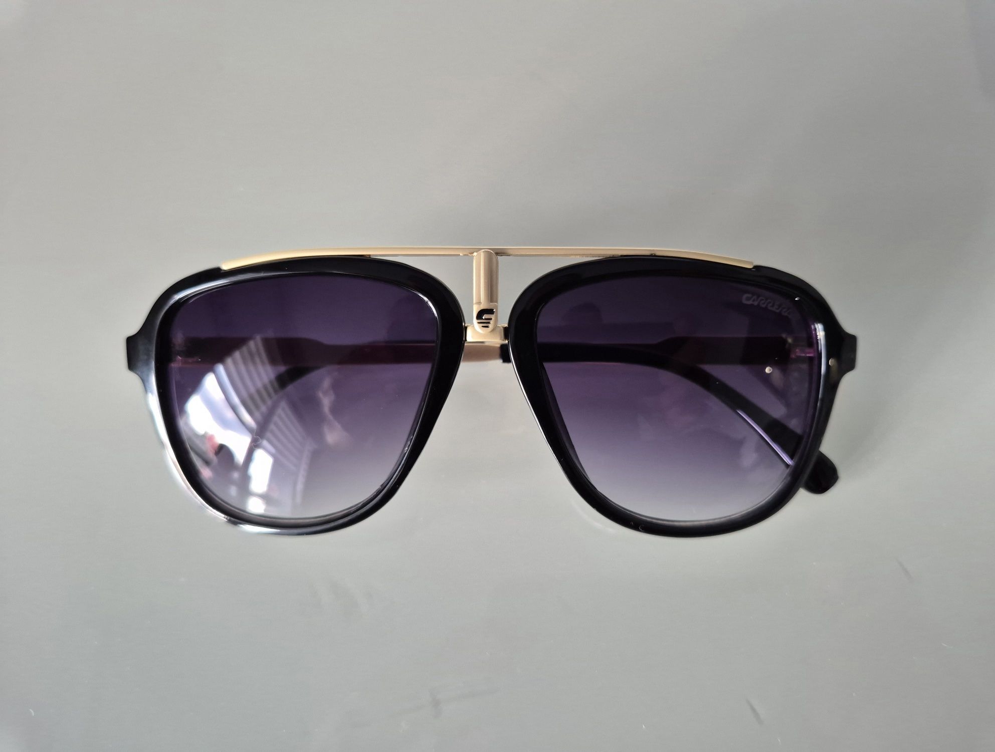Okulary przeciwsłoneczne carrera pilotki uv aviator ray-ban złote
