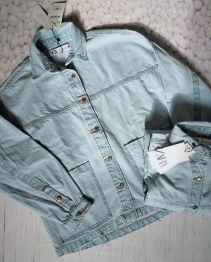 Куртка- сорочка джинсова Zara