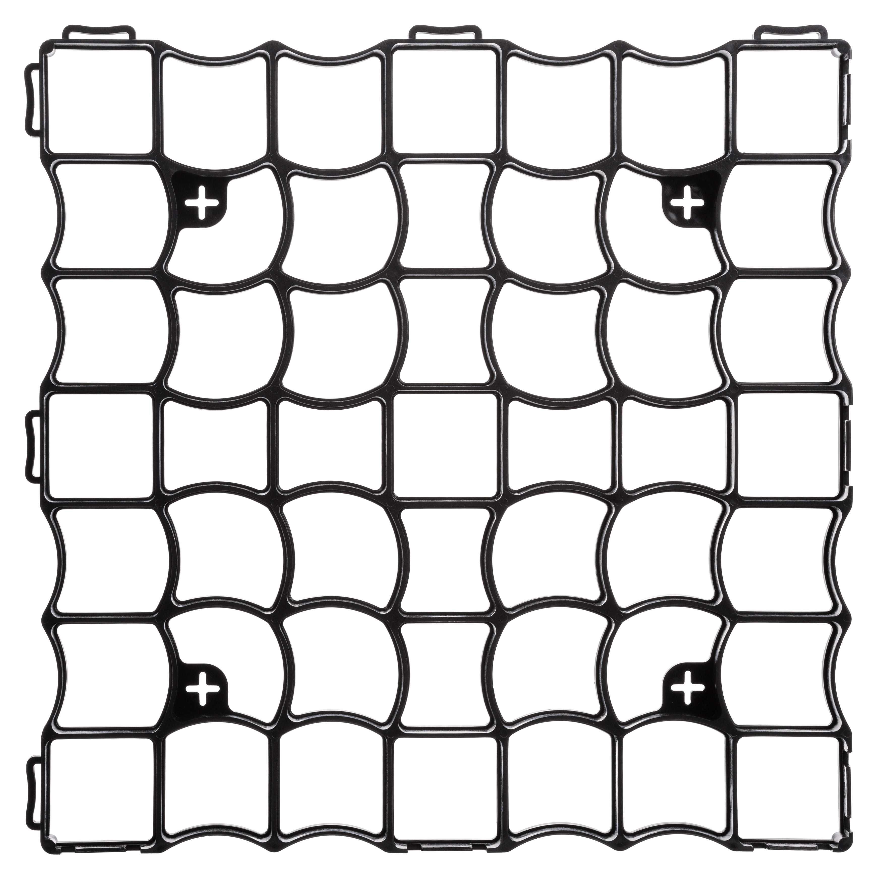 Kratka Parkingowa Trawnikowa Drogowa 50x50x3 cm CZARNA MOCNA VAT