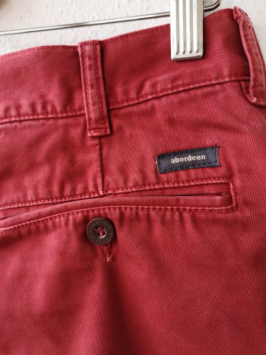 Calças bourdeaux Aberdeen / Cortefiel, tamanho 42