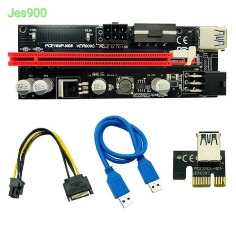 Райзер для видеокарты версии VER009s USB 3.0 PCI-E Riser 6pin 009s