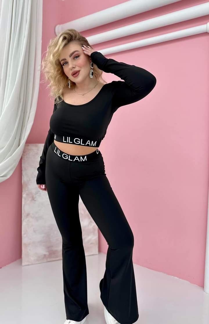 Dres damski logo Lil Glam nowość Black L/xl