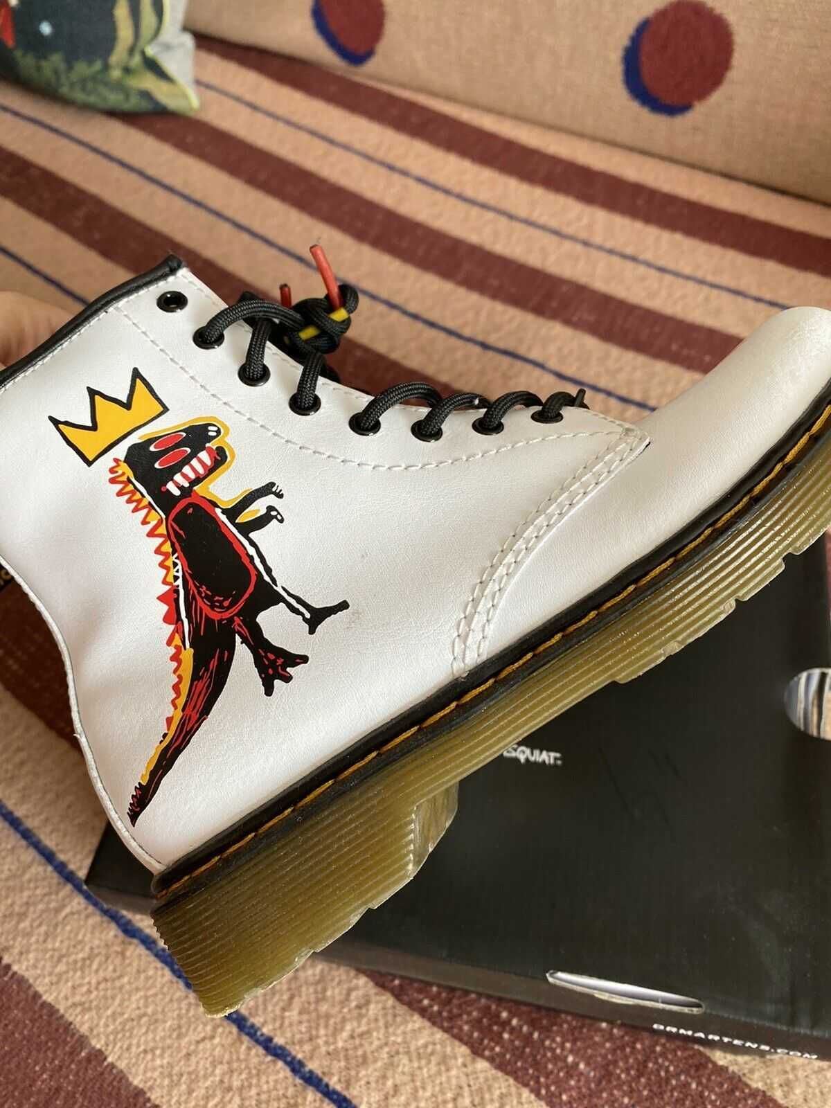 мартинсы кожаные р 34-35 dr martens 460 JEAN-MICHEL BASQUIAT