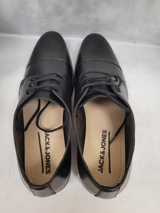Jack & Jones półbuty skórzane model 1221/7091 rozmiar 45 ( jak 44 )