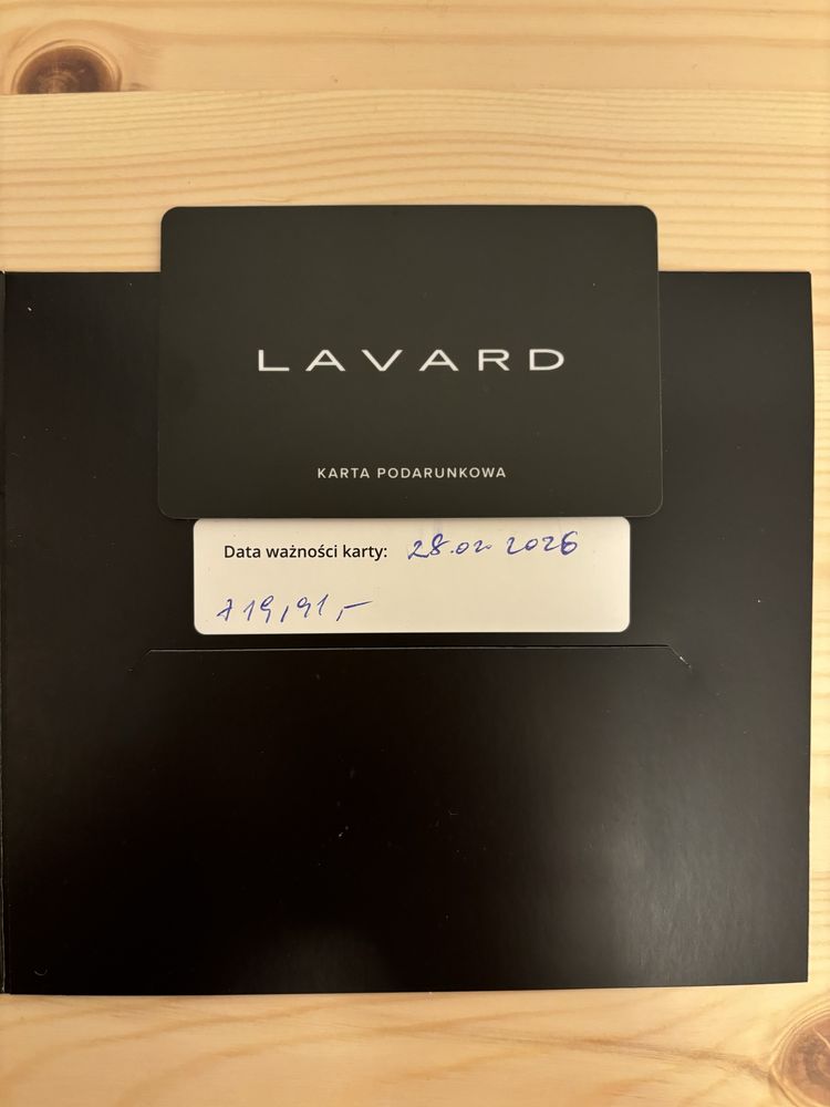 Karta podarunkowa Lavard