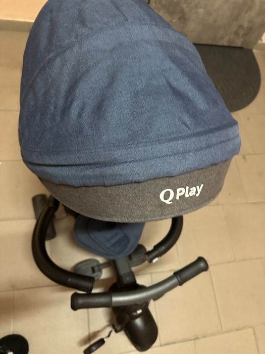 Триколісний велосипед-коляска Qplay Nova Niello, синій