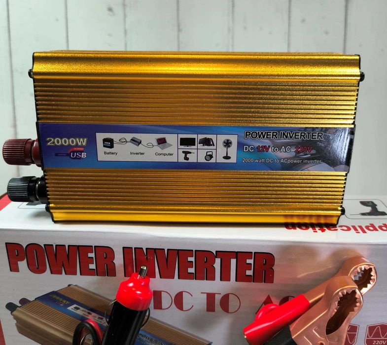 Power 2 кВат инвертор 12 220 для дома и авто