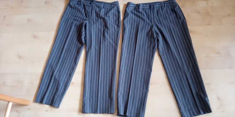 3 rzeczy Komplet marynarka i dwie pary spodni r. 44-46