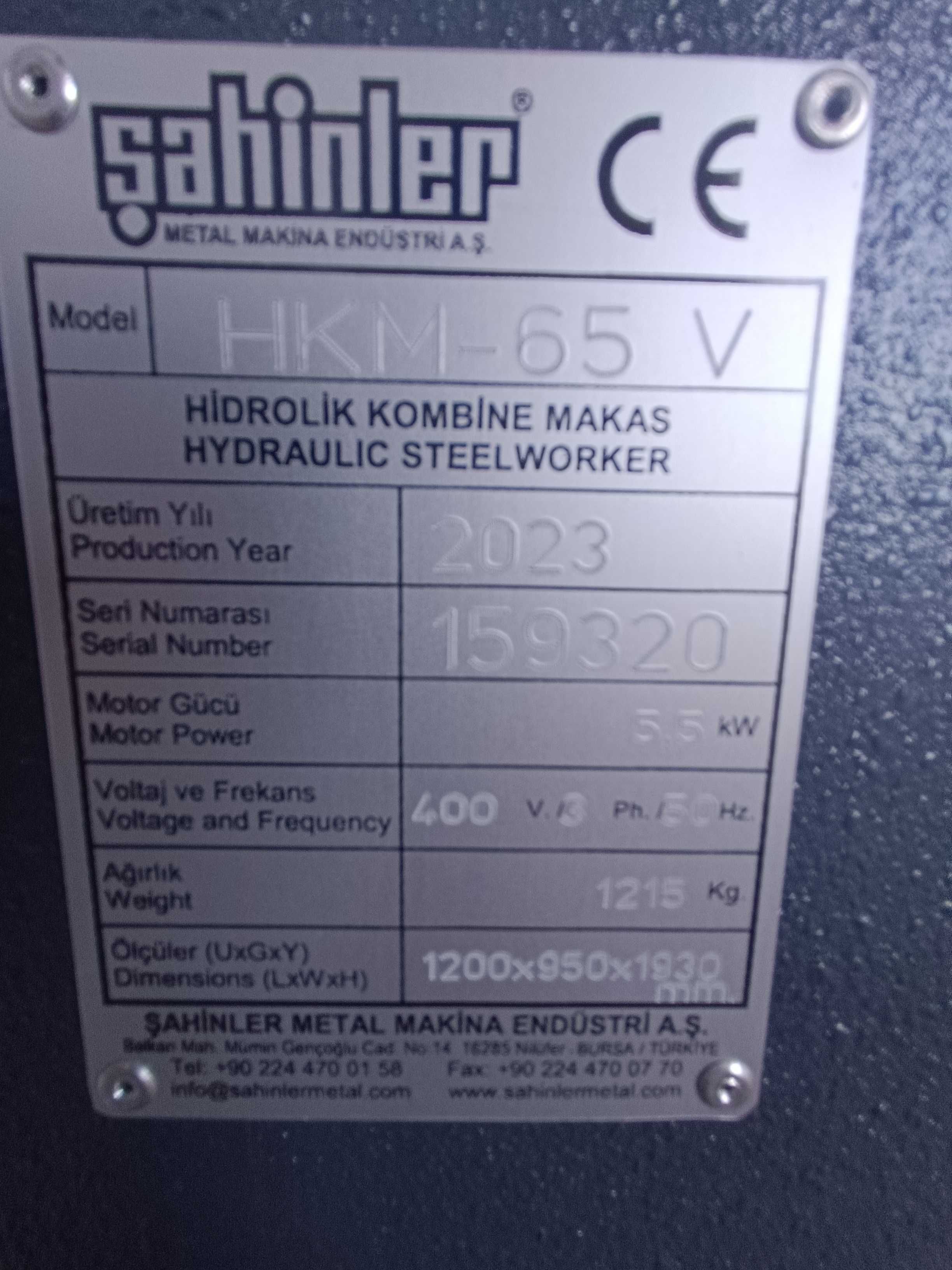 Mavipal | SACA-BOCADOS SAHINLER MOD HKM 65V