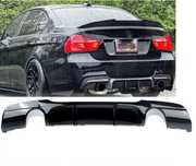 Spoiler Dyfuzor Tył BMW E90 E91 CZARNY POŁYSK / CARBON