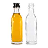 100x butelka KĄTÓWKA 50 ml na oliwę nalewki z zakrętkami