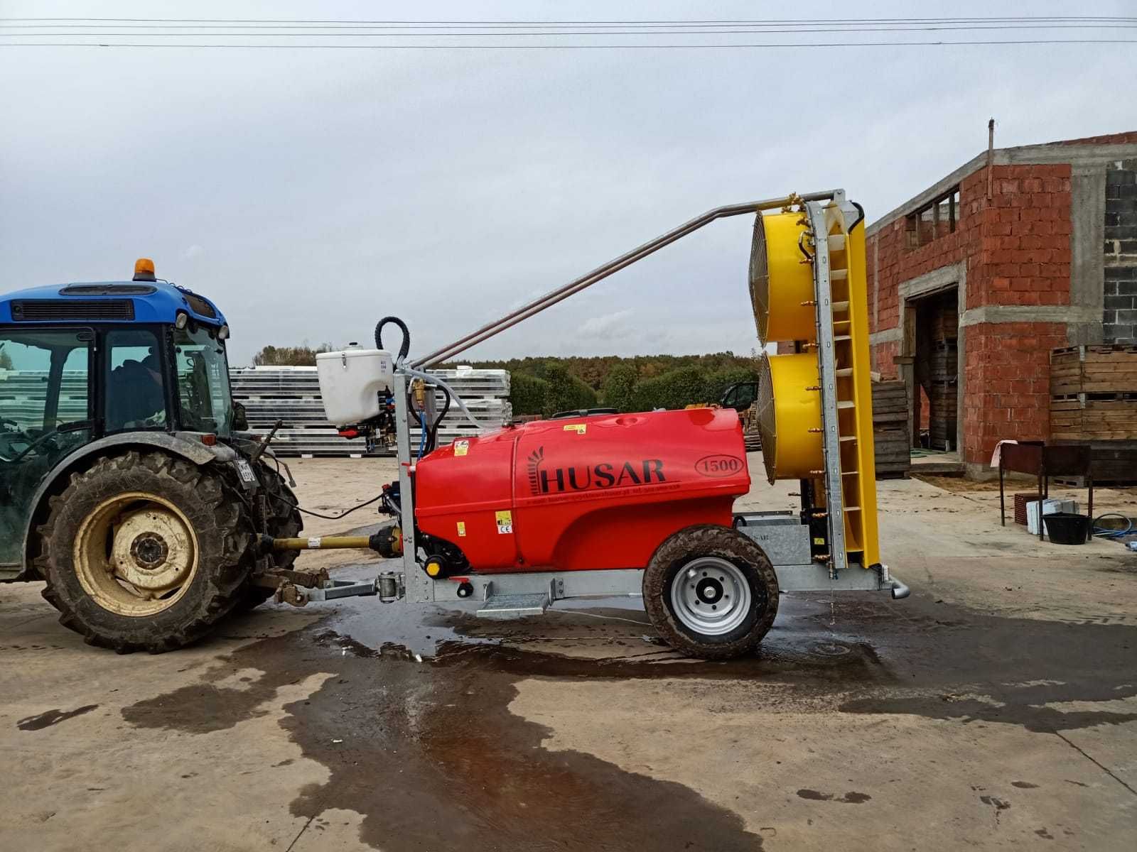 opryskiwacz sadowniczy dwuwentylatorowy HUSAR do jabłoni, borówek