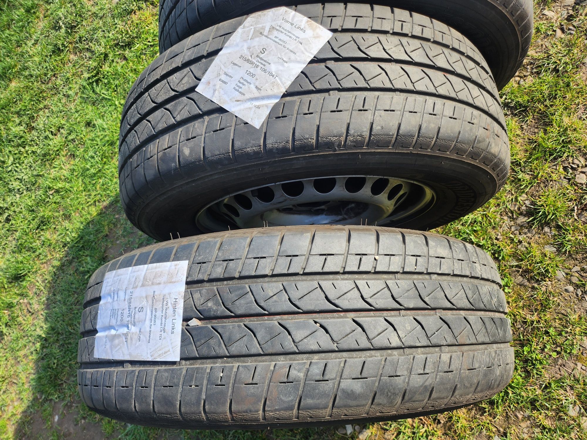 Колеса Фольцваген T6.1 215/65R16C, диски з резиною VW Т6 Т5 t5 t6